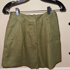 Zara Linen Women Shorts